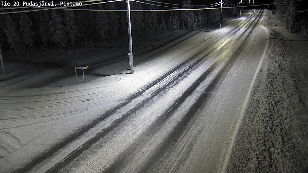 Kelikamerat Kuva Tie 20 Pudasjärvi, Pintamo, Pudasjärvi, Pohjois-Pohjanmaa