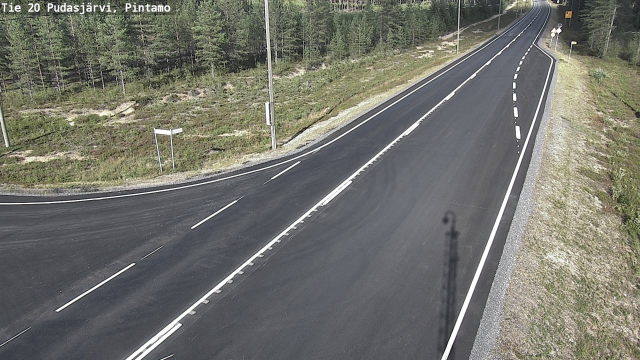 Kelikamerat Kuva Tie 20 Pudasjärvi, Pintamo, Pudasjärvi, Pohjois-Pohjanmaa