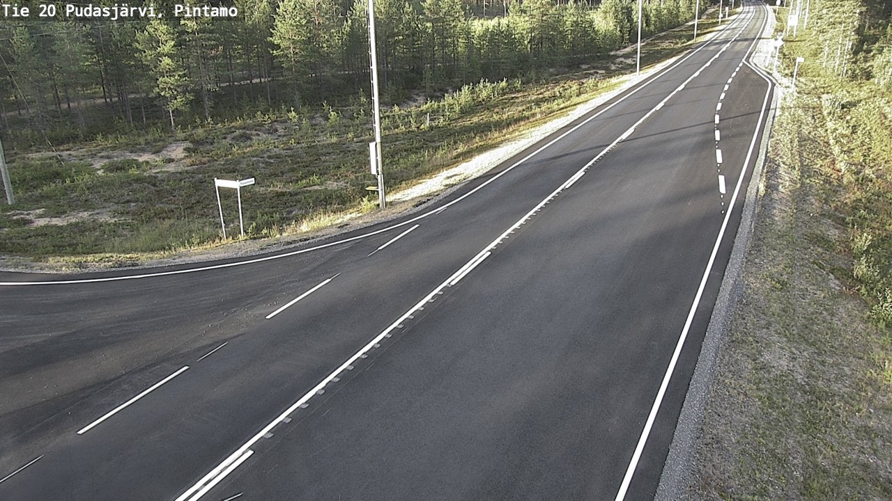 Kelikamerat Kuva Tie 20 Pudasjärvi, Pintamo, Pudasjärvi, Pohjois-Pohjanmaa