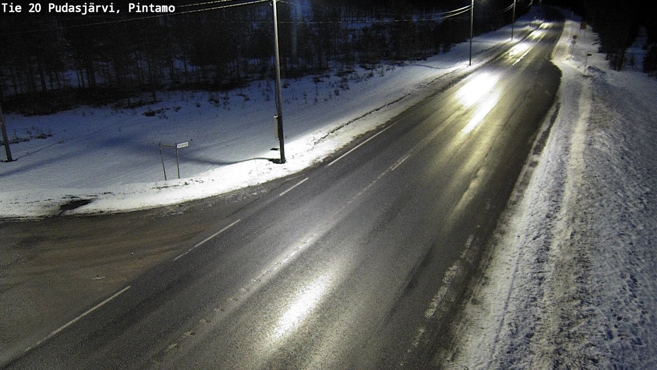 Kelikamerat Kuva Tie 20 Pudasjärvi, Pintamo, Pudasjärvi, Pohjois-Pohjanmaa