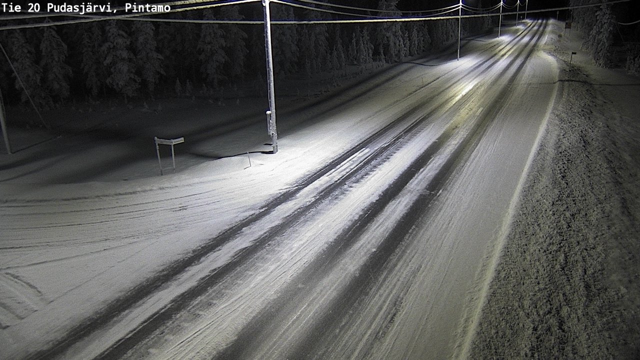 Kelikamerat Kuva Tie 20 Pudasjärvi, Pintamo, Pudasjärvi, Pohjois-Pohjanmaa