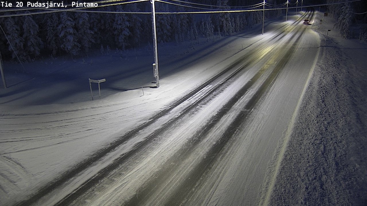 Kelikamerat Kuva Tie 20 Pudasjärvi, Pintamo, Pudasjärvi, Pohjois-Pohjanmaa