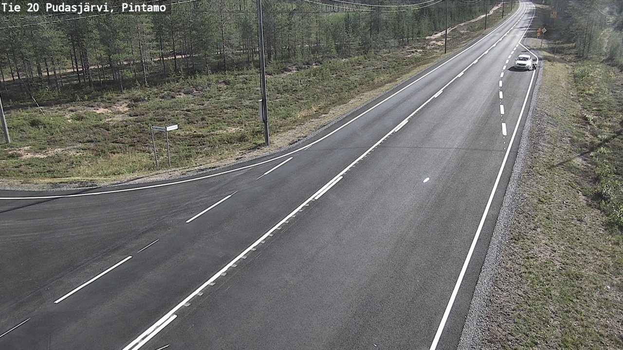 Kelikamerat Kuva Tie 20 Pudasjärvi, Pintamo, Pudasjärvi, Pohjois-Pohjanmaa