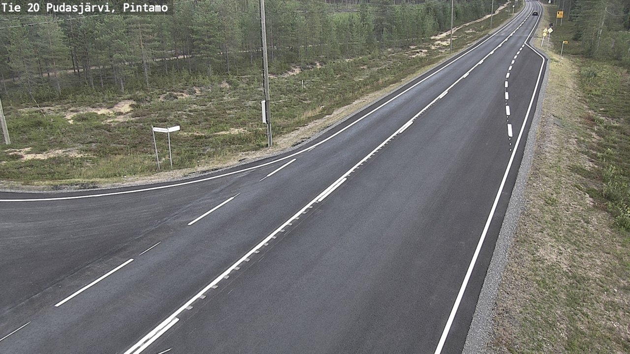 Kelikamerat Kuva Tie 20 Pudasjärvi, Pintamo, Pudasjärvi, Pohjois-Pohjanmaa