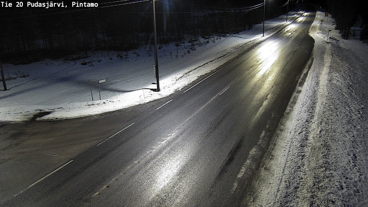 Kelikamerat Kuva Tie 20 Pudasjärvi, Pintamo, Pudasjärvi, Pohjois-Pohjanmaa