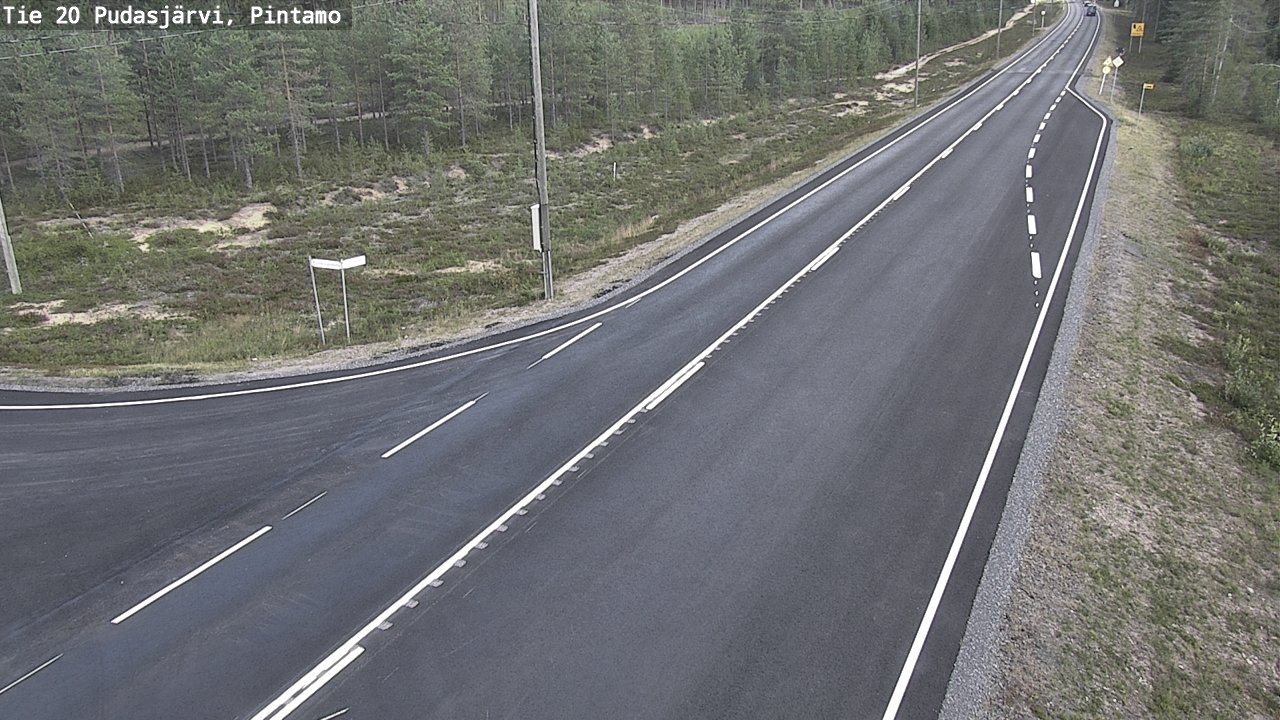 Kelikamerat Kuva Tie 20 Pudasjärvi, Pintamo, Pudasjärvi, Pohjois-Pohjanmaa