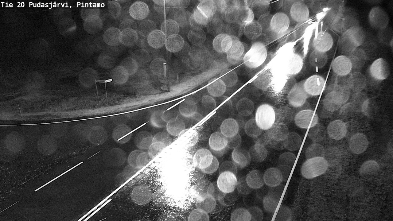 Weather Camera Image Road 20 Pudasjärvi, Pintamo, Pudasjärvi, Pohjois-Pohjanmaa