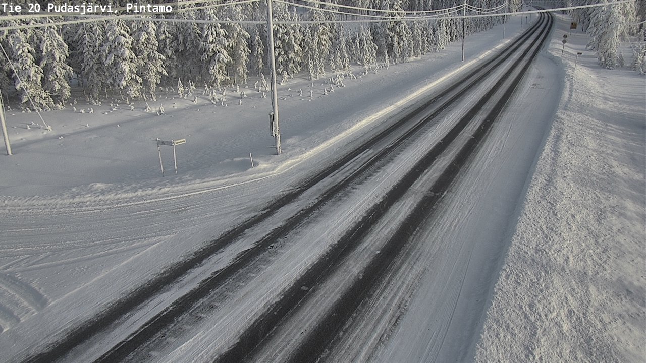 Kelikamerat Kuva Tie 20 Pudasjärvi, Pintamo, Pudasjärvi, Pohjois-Pohjanmaa