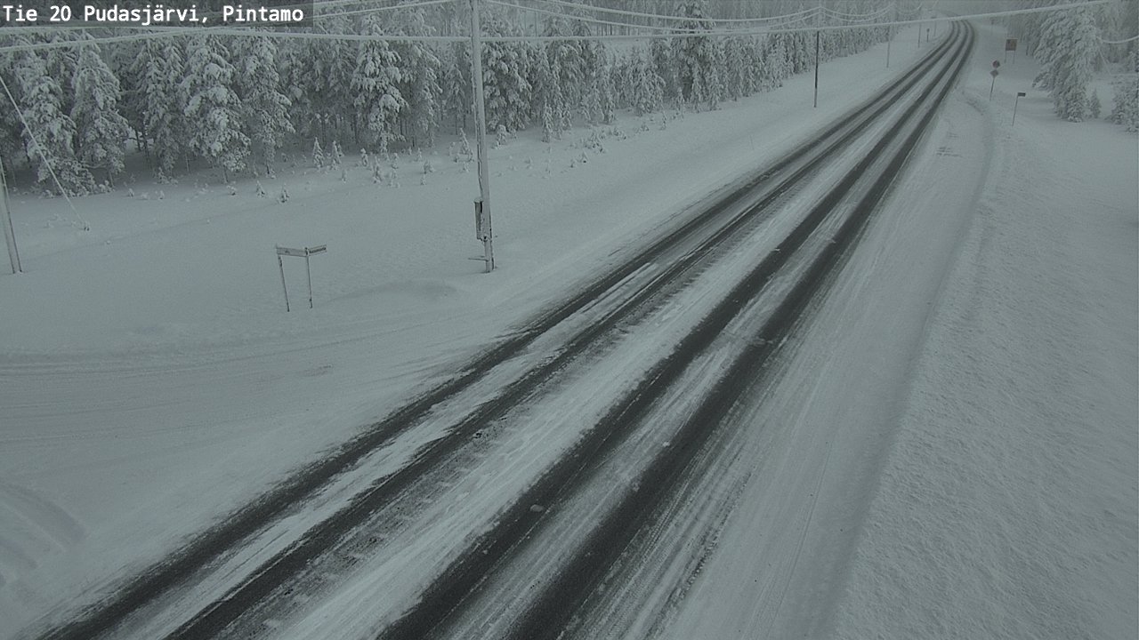 Kelikamerat Kuva Tie 20 Pudasjärvi, Pintamo, Pudasjärvi, Pohjois-Pohjanmaa