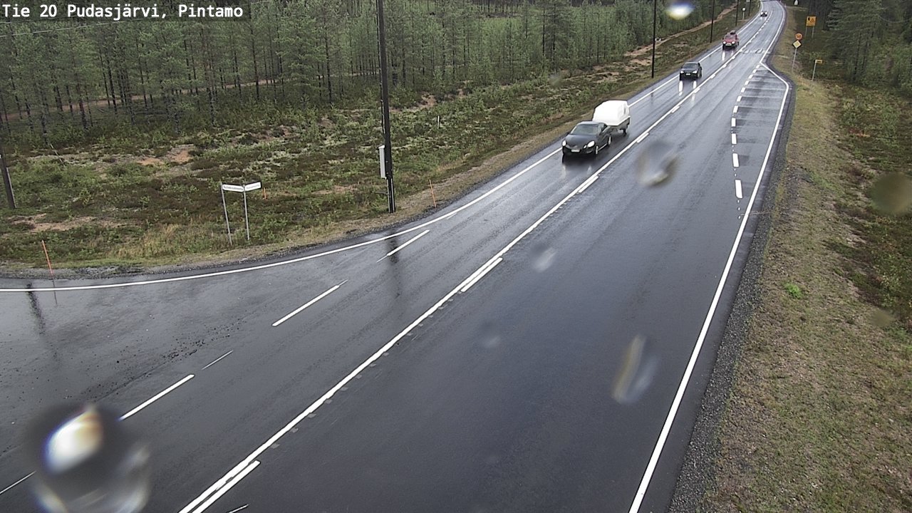 Kelikamerat Kuva Tie 20 Pudasjärvi, Pintamo, Pudasjärvi, Pohjois-Pohjanmaa