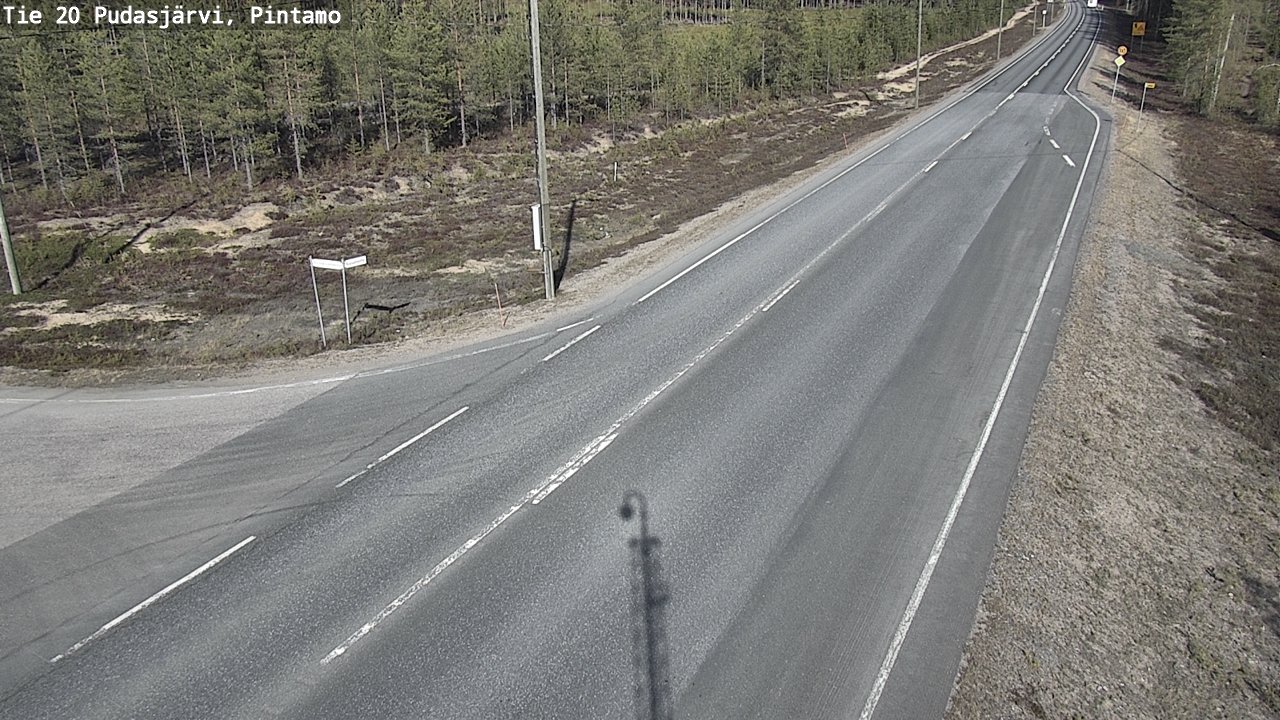Kelikamerat Kuva Tie 20 Pudasjärvi, Pintamo, Pudasjärvi, Pohjois-Pohjanmaa
