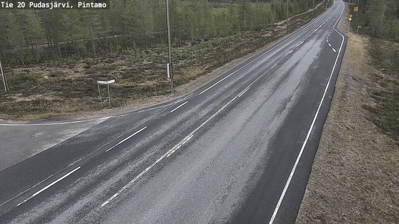 Kelikamerat Kuva Tie 20 Pudasjärvi, Pintamo, Pudasjärvi, Pohjois-Pohjanmaa