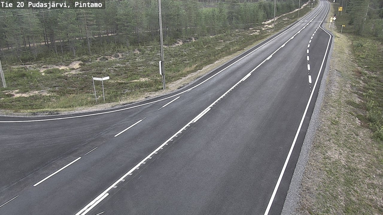 Kelikamerat Kuva Tie 20 Pudasjärvi, Pintamo, Pudasjärvi, Pohjois-Pohjanmaa