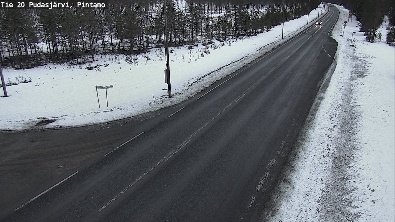 Kelikamerat Kuva Tie 20 Pudasjärvi, Pintamo, Pudasjärvi, Pohjois-Pohjanmaa