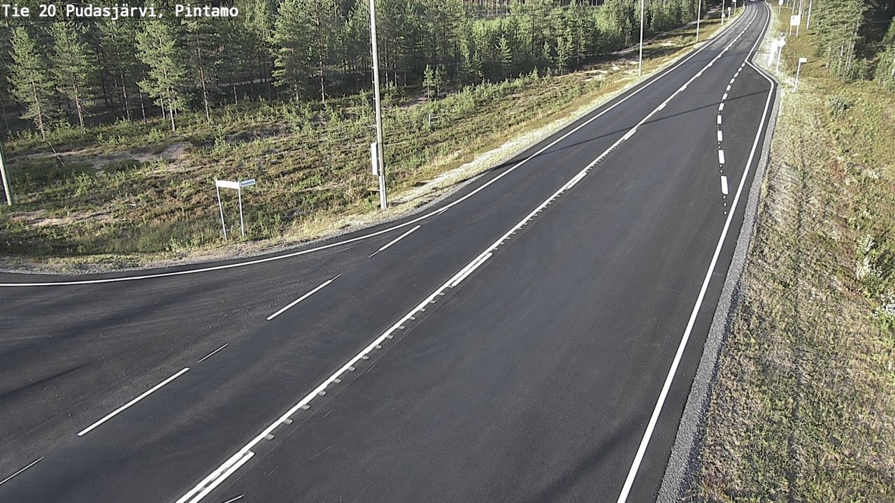 Kelikamerat Kuva Tie 20 Pudasjärvi, Pintamo, Pudasjärvi, Pohjois-Pohjanmaa