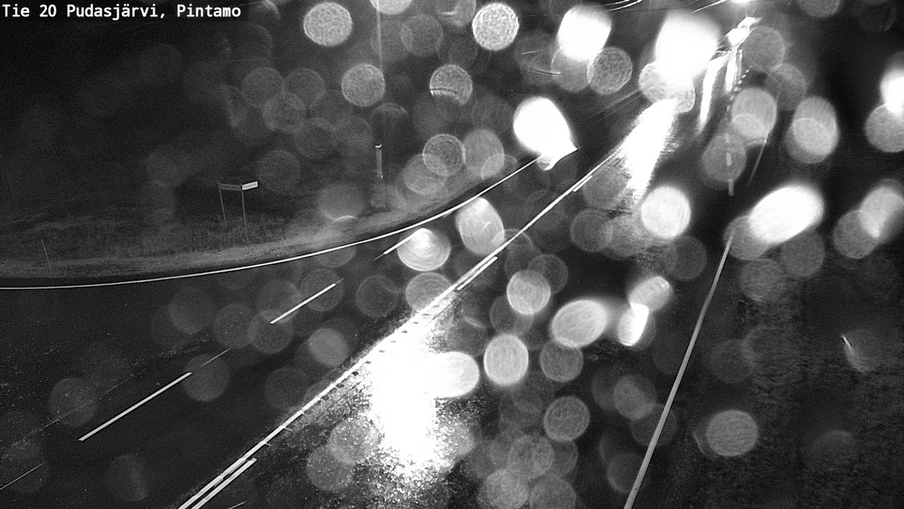 Weather Camera Image Road 20 Pudasjärvi, Pintamo, Pudasjärvi, Pohjois-Pohjanmaa