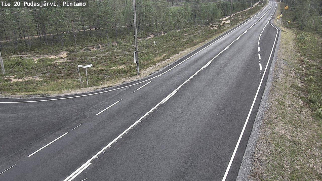 Kelikamerat Kuva Tie 20 Pudasjärvi, Pintamo, Pudasjärvi, Pohjois-Pohjanmaa