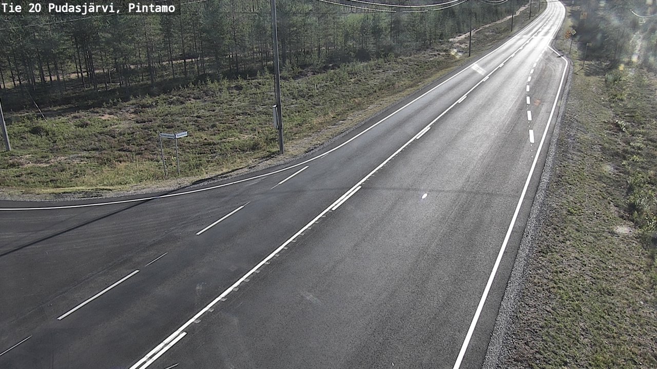 Kelikamerat Kuva Tie 20 Pudasjärvi, Pintamo, Pudasjärvi, Pohjois-Pohjanmaa