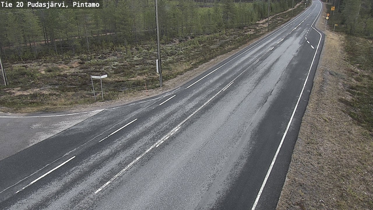 Kelikamerat Kuva Tie 20 Pudasjärvi, Pintamo, Pudasjärvi, Pohjois-Pohjanmaa