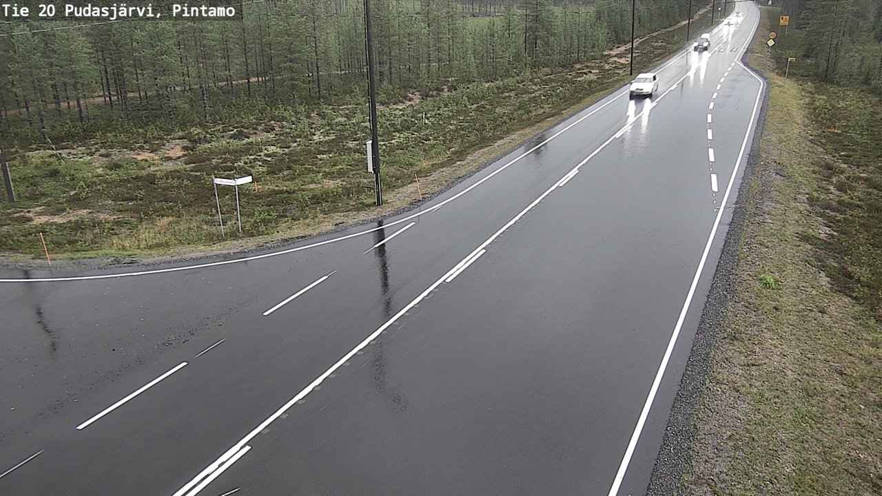 Kelikamerat Kuva Tie 20 Pudasjärvi, Pintamo, Pudasjärvi, Pohjois-Pohjanmaa