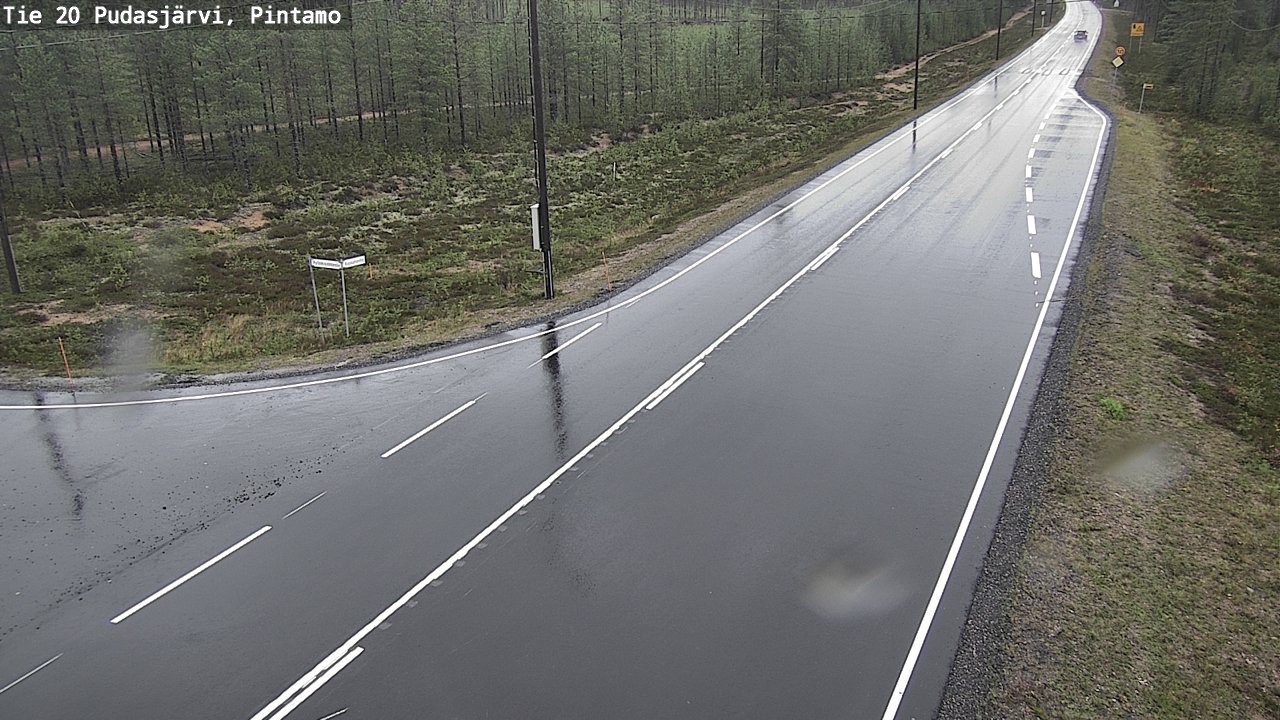 Kelikamerat Kuva Tie 20 Pudasjärvi, Pintamo, Pudasjärvi, Pohjois-Pohjanmaa