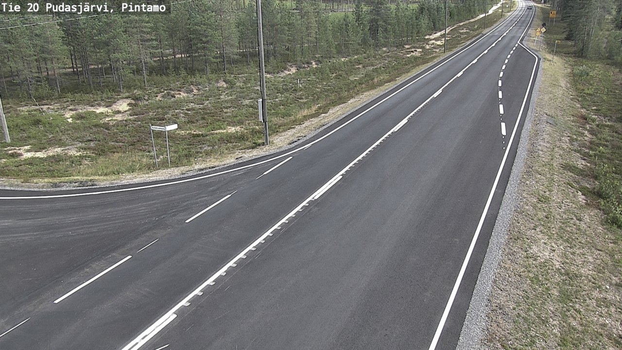 Kelikamerat Kuva Tie 20 Pudasjärvi, Pintamo, Pudasjärvi, Pohjois-Pohjanmaa