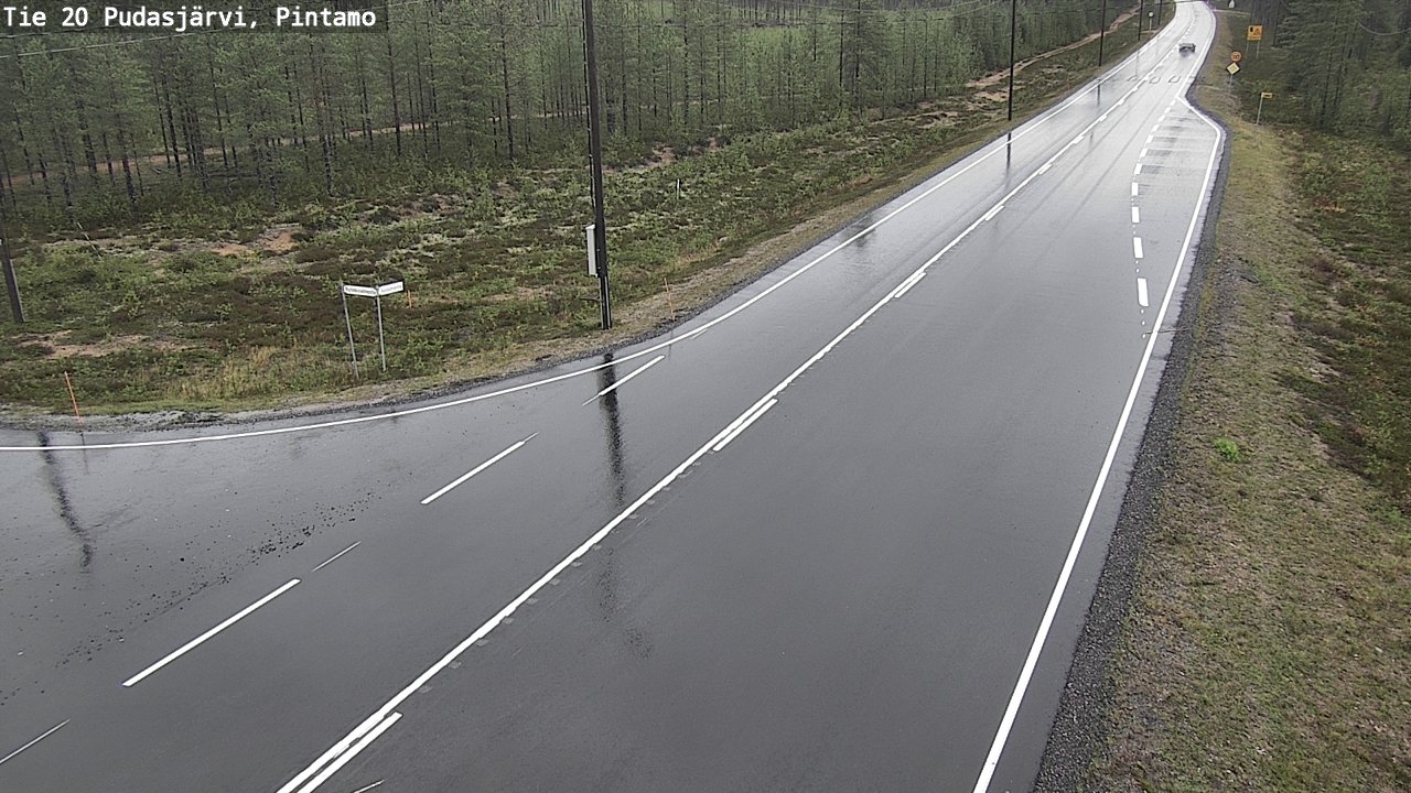 Kelikamerat Kuva Tie 20 Pudasjärvi, Pintamo, Pudasjärvi, Pohjois-Pohjanmaa
