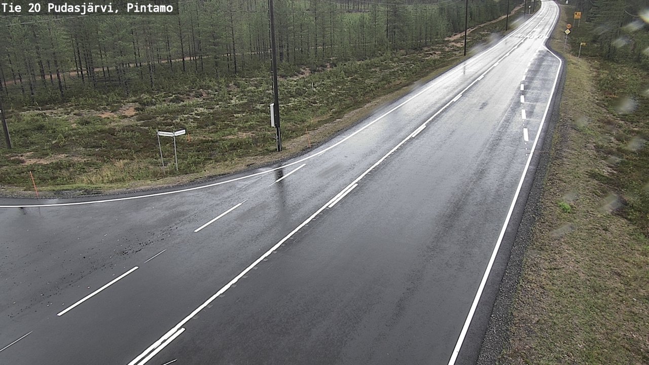 Kelikamerat Kuva Tie 20 Pudasjärvi, Pintamo, Pudasjärvi, Pohjois-Pohjanmaa