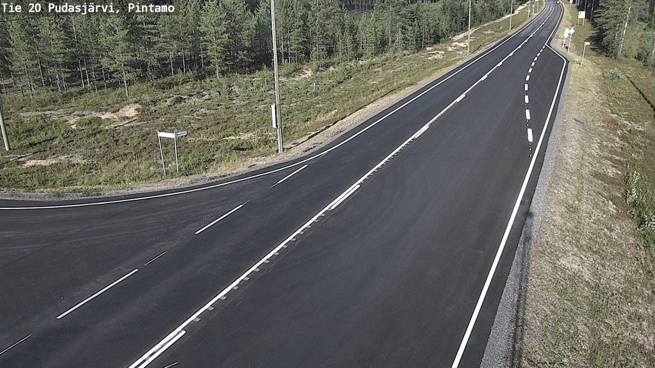 Kelikamerat Kuva Tie 20 Pudasjärvi, Pintamo, Pudasjärvi, Pohjois-Pohjanmaa