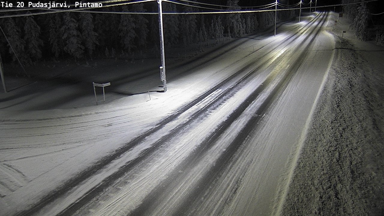 Kelikamerat Kuva Tie 20 Pudasjärvi, Pintamo, Pudasjärvi, Pohjois-Pohjanmaa