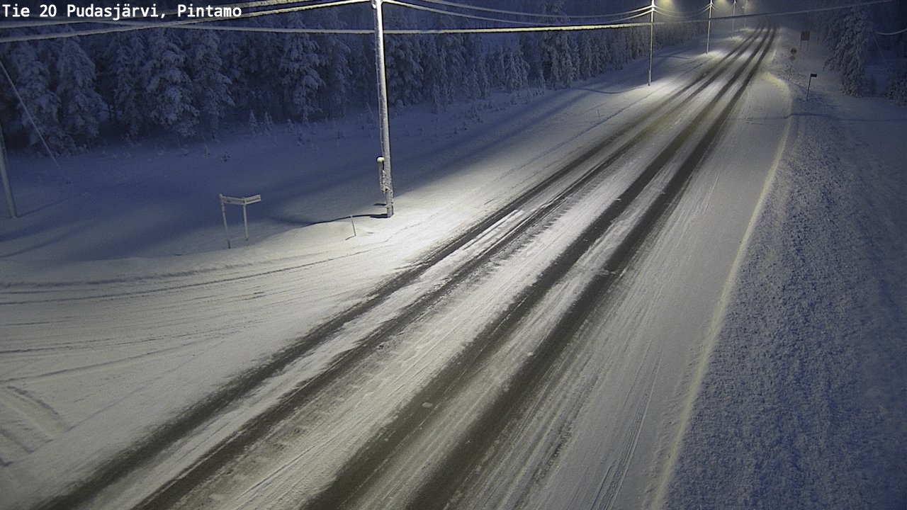 Kelikamerat Kuva Tie 20 Pudasjärvi, Pintamo, Pudasjärvi, Pohjois-Pohjanmaa