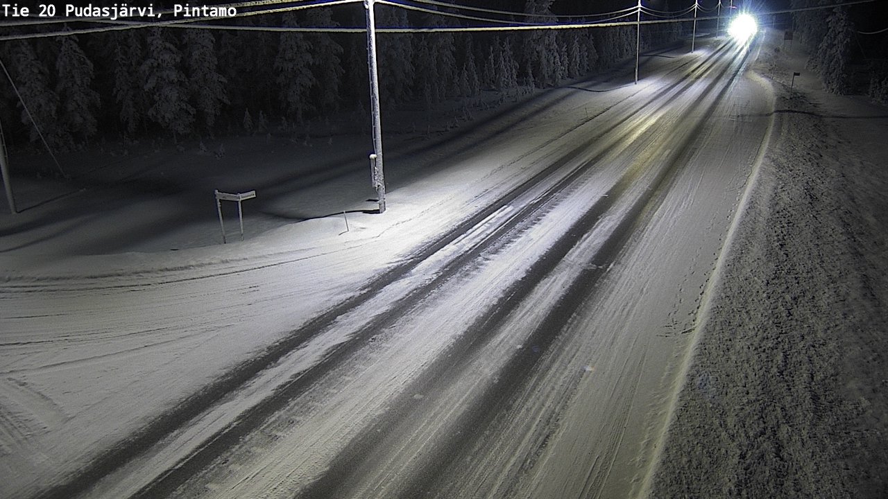 Kelikamerat Kuva Tie 20 Pudasjärvi, Pintamo, Pudasjärvi, Pohjois-Pohjanmaa