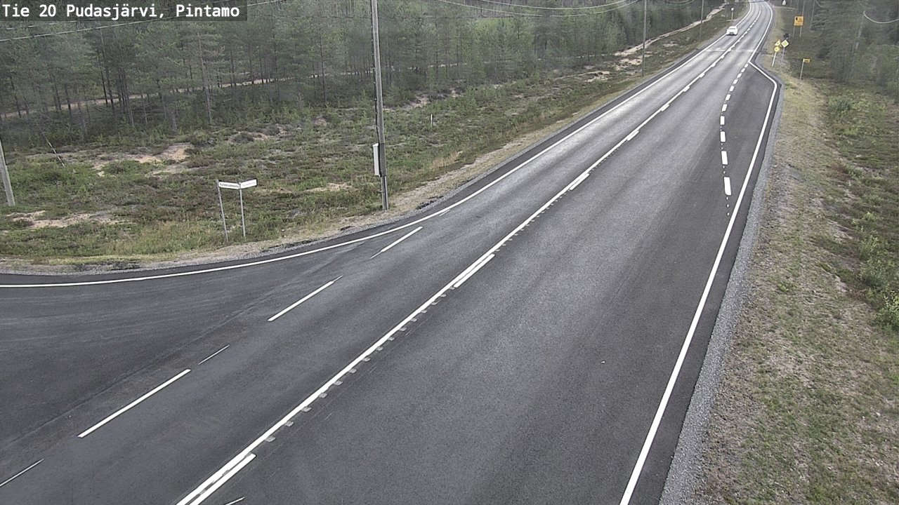 Kelikamerat Kuva Tie 20 Pudasjärvi, Pintamo, Pudasjärvi, Pohjois-Pohjanmaa