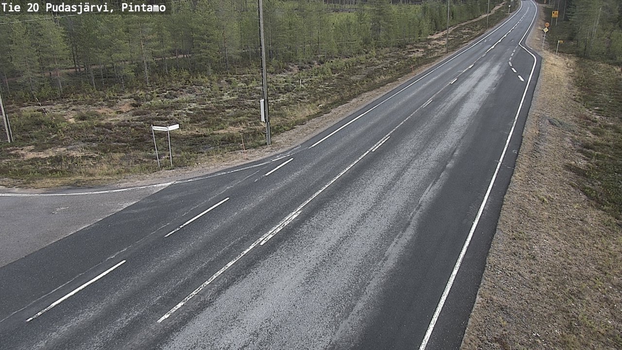 Kelikamerat Kuva Tie 20 Pudasjärvi, Pintamo, Pudasjärvi, Pohjois-Pohjanmaa