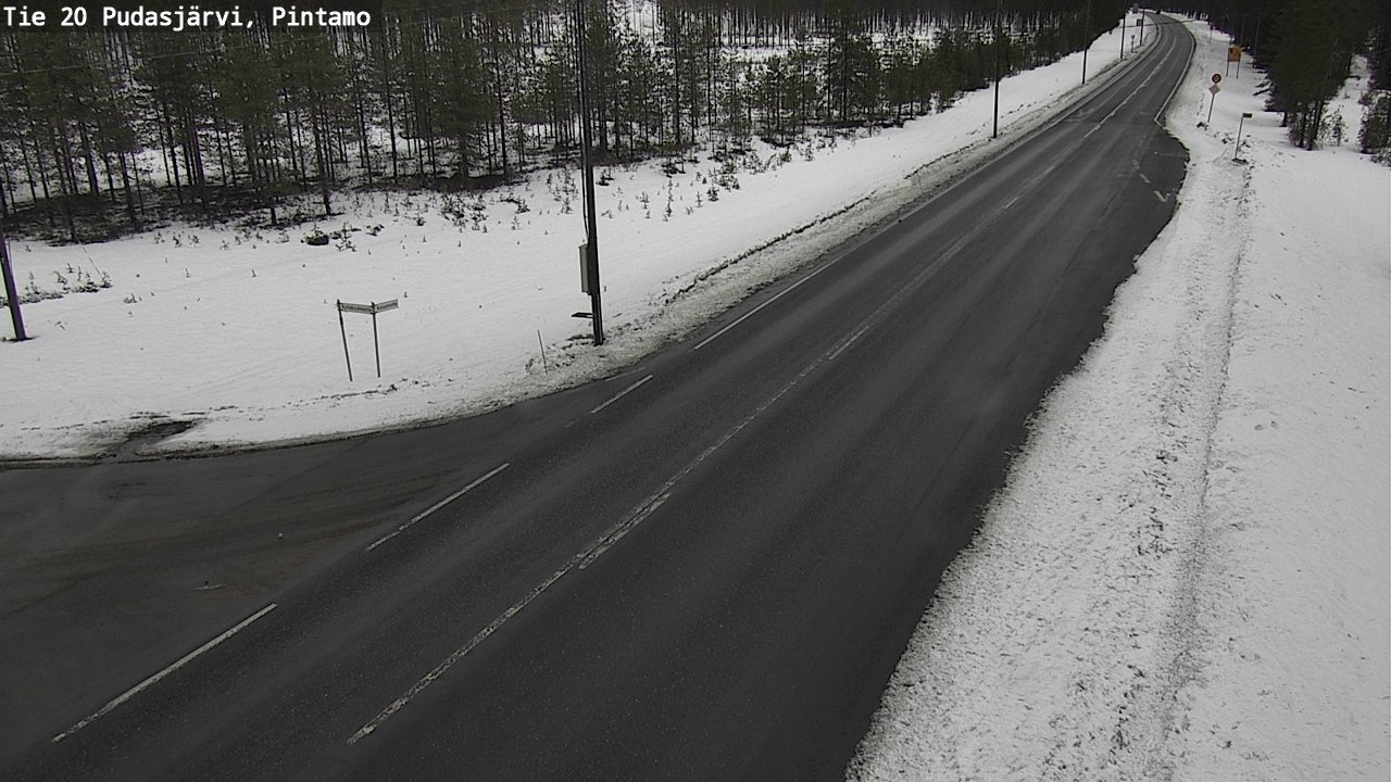 Kelikamerat Kuva Tie 20 Pudasjärvi, Pintamo, Pudasjärvi, Pohjois-Pohjanmaa