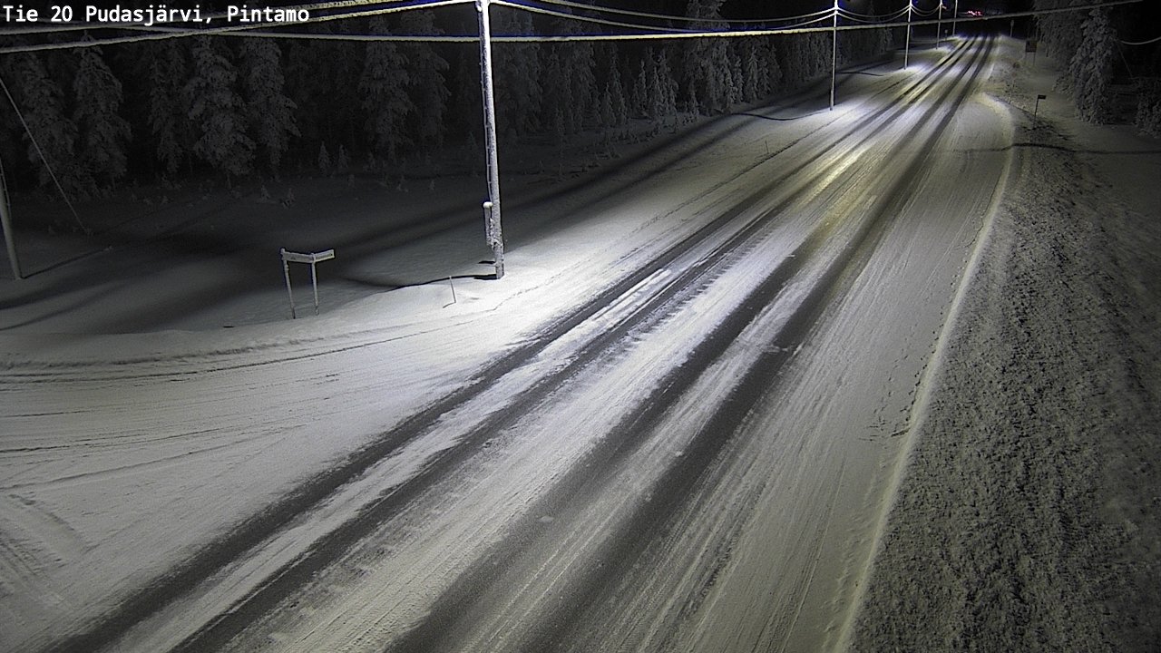Kelikamerat Kuva Tie 20 Pudasjärvi, Pintamo, Pudasjärvi, Pohjois-Pohjanmaa