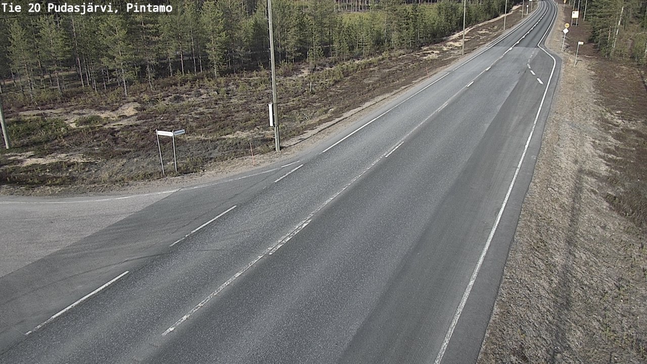 Kelikamerat Kuva Tie 20 Pudasjärvi, Pintamo, Pudasjärvi, Pohjois-Pohjanmaa