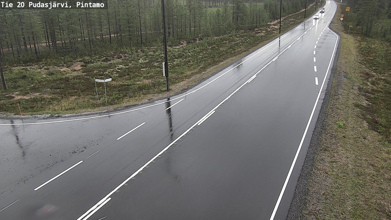 Kelikamerat Kuva Tie 20 Pudasjärvi, Pintamo, Pudasjärvi, Pohjois-Pohjanmaa