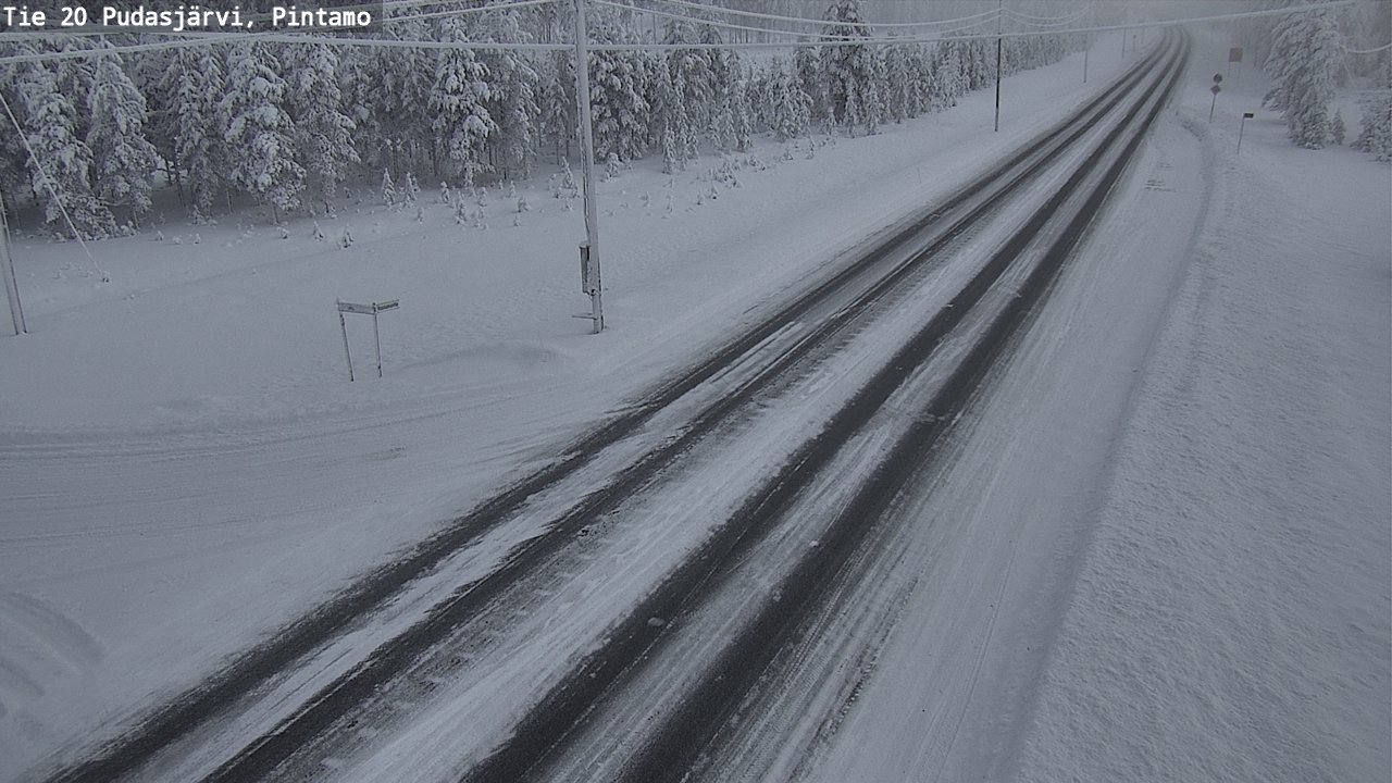 Kelikamerat Kuva Tie 20 Pudasjärvi, Pintamo, Pudasjärvi, Pohjois-Pohjanmaa