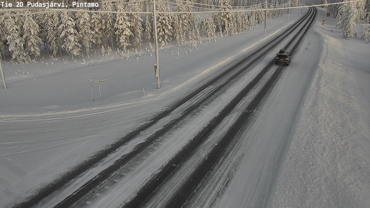 Kelikamerat Kuva Tie 20 Pudasjärvi, Pintamo, Pudasjärvi, Pohjois-Pohjanmaa