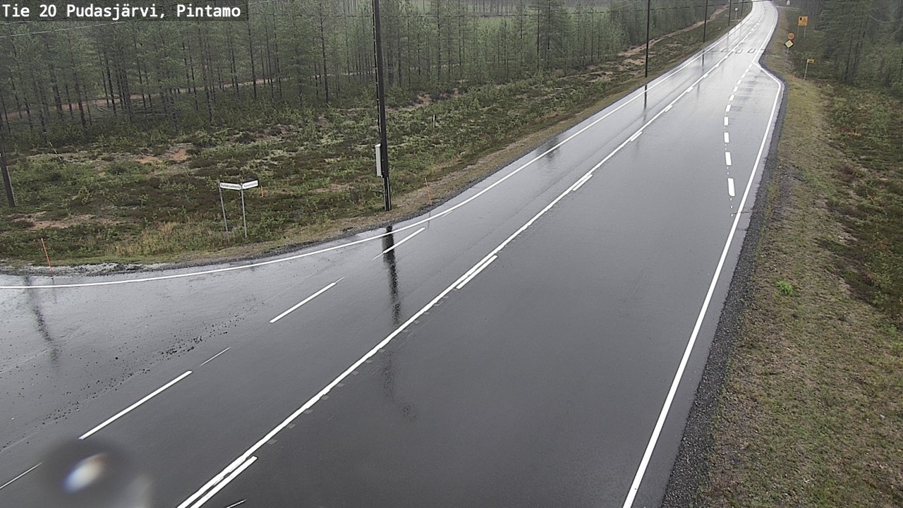 Kelikamerat Kuva Tie 20 Pudasjärvi, Pintamo, Pudasjärvi, Pohjois-Pohjanmaa