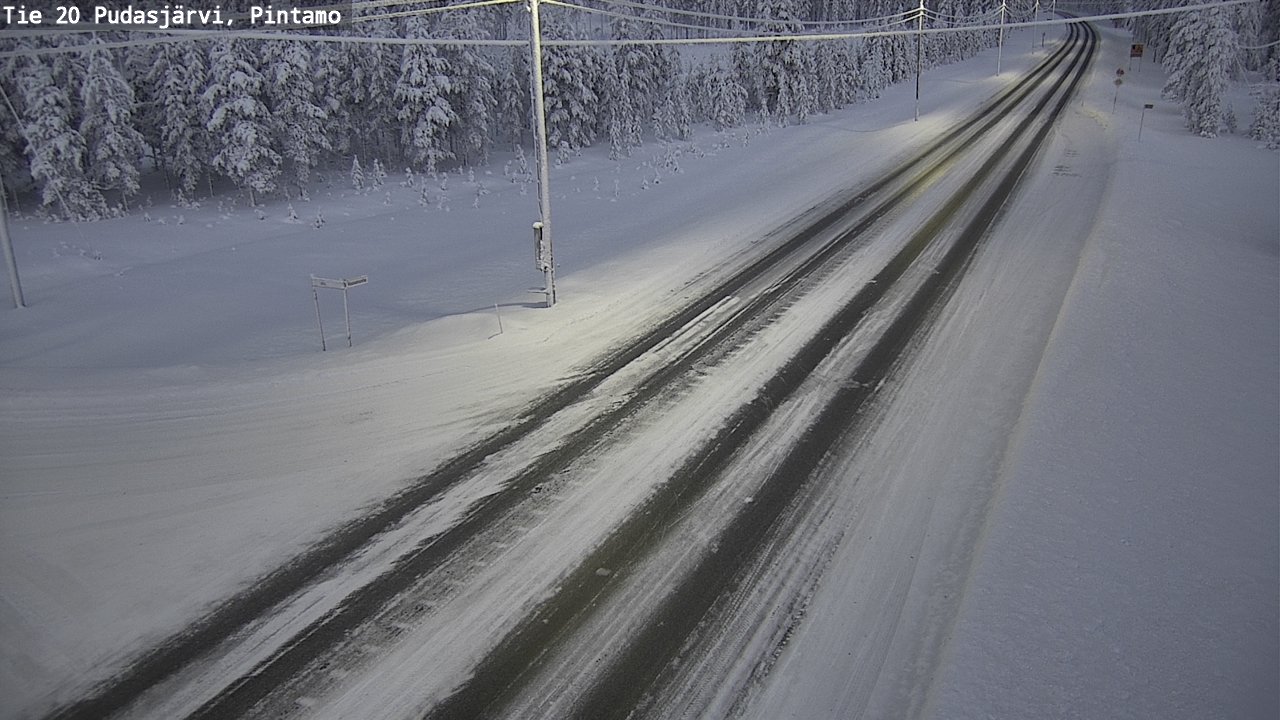 Kelikamerat Kuva Tie 20 Pudasjärvi, Pintamo, Pudasjärvi, Pohjois-Pohjanmaa