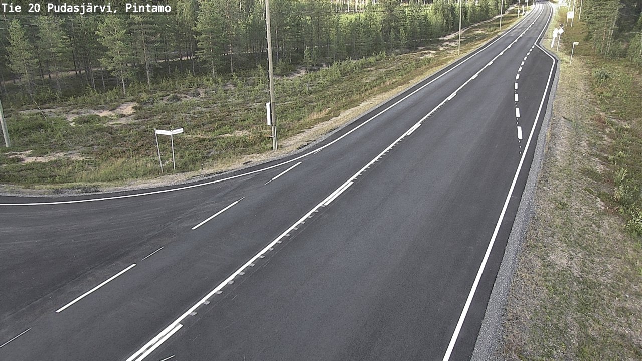 Kelikamerat Kuva Tie 20 Pudasjärvi, Pintamo, Pudasjärvi, Pohjois-Pohjanmaa