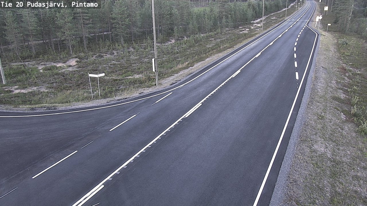 Kelikamerat Kuva Tie 20 Pudasjärvi, Pintamo, Pudasjärvi, Pohjois-Pohjanmaa