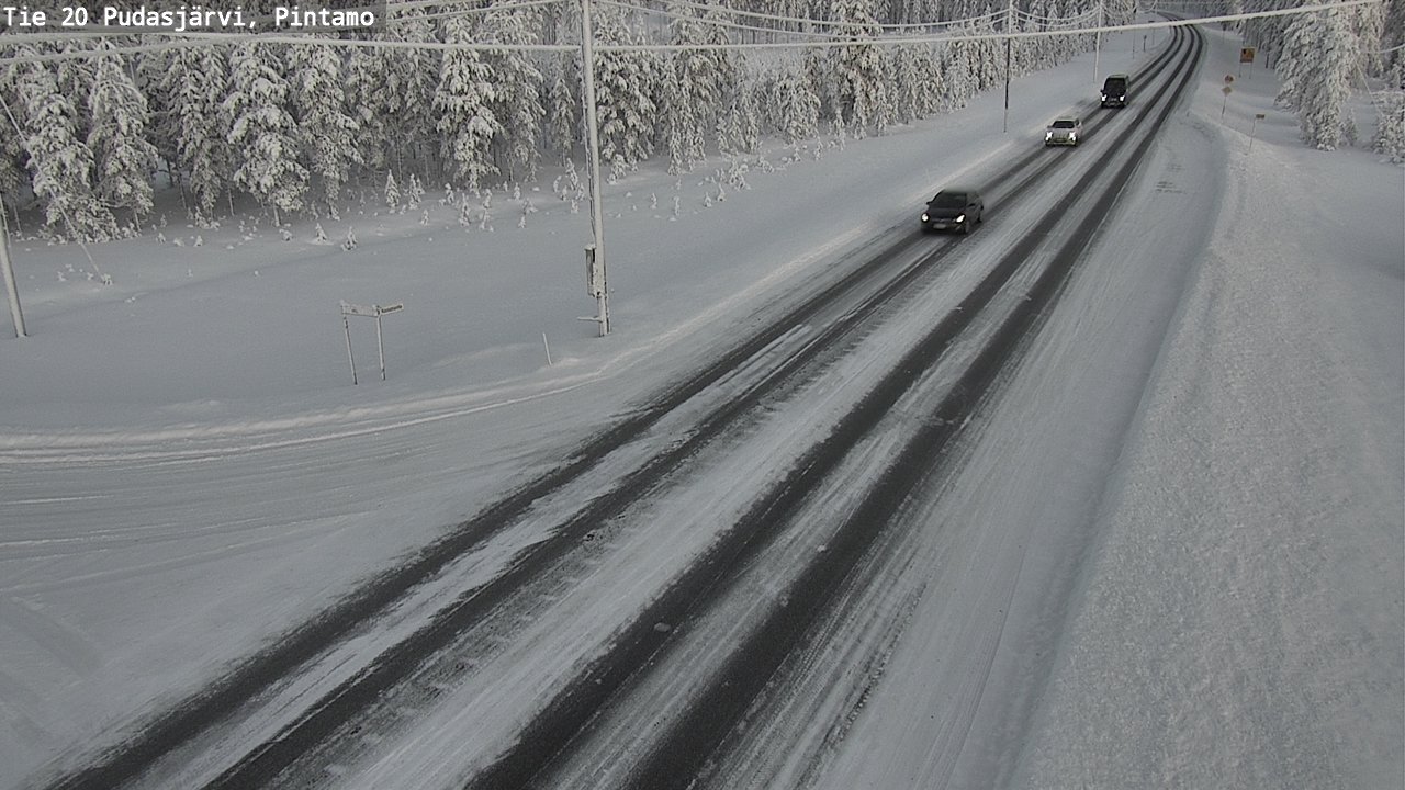 Kelikamerat Kuva Tie 20 Pudasjärvi, Pintamo, Pudasjärvi, Pohjois-Pohjanmaa