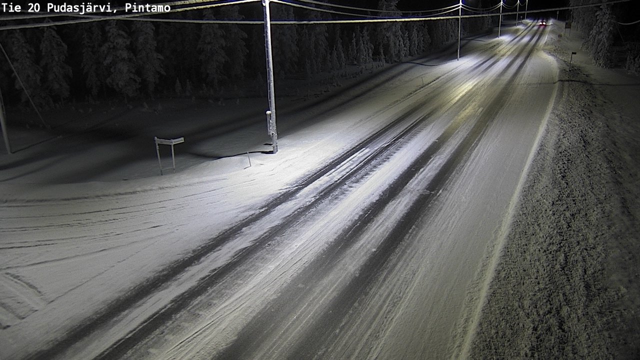 Kelikamerat Kuva Tie 20 Pudasjärvi, Pintamo, Pudasjärvi, Pohjois-Pohjanmaa