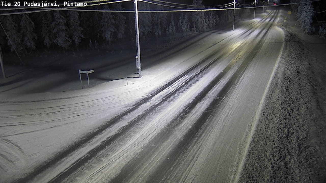 Kelikamerat Kuva Tie 20 Pudasjärvi, Pintamo, Pudasjärvi, Pohjois-Pohjanmaa