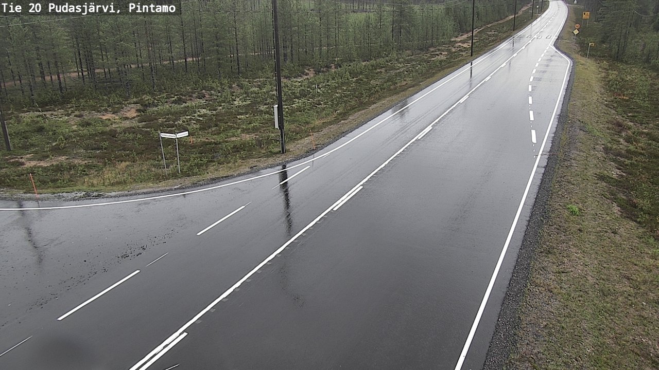 Kelikamerat Kuva Tie 20 Pudasjärvi, Pintamo, Pudasjärvi, Pohjois-Pohjanmaa