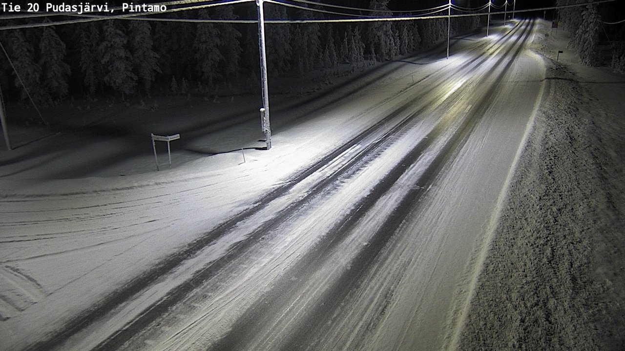 Kelikamerat Kuva Tie 20 Pudasjärvi, Pintamo, Pudasjärvi, Pohjois-Pohjanmaa