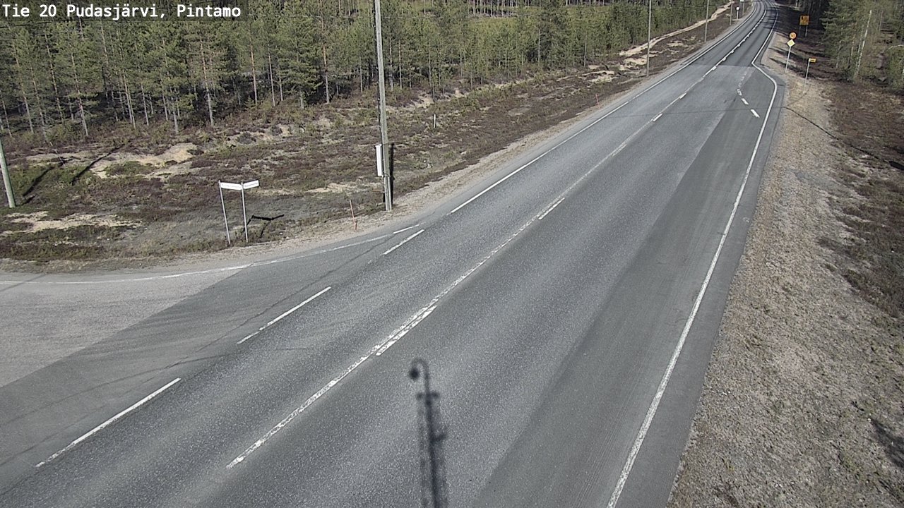 Kelikamerat Kuva Tie 20 Pudasjärvi, Pintamo, Pudasjärvi, Pohjois-Pohjanmaa